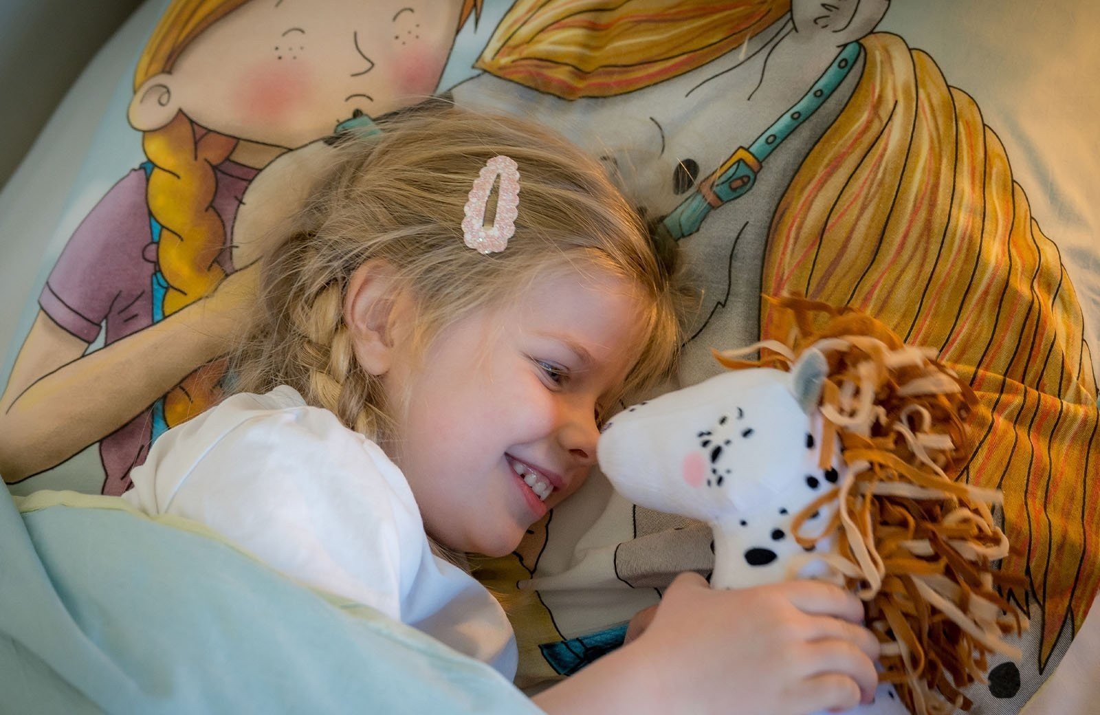 Slaapkamer in het thema Stip de pony bij Familie Resort Molenwaard