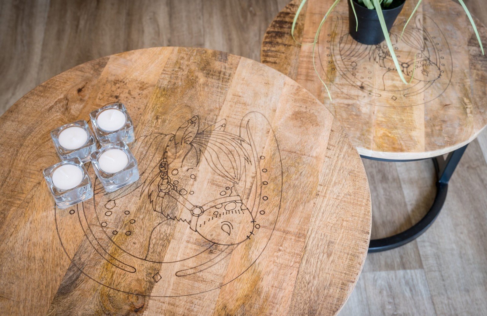 Stip de pony huisje salontafel bij Familie Resort Molenwaard