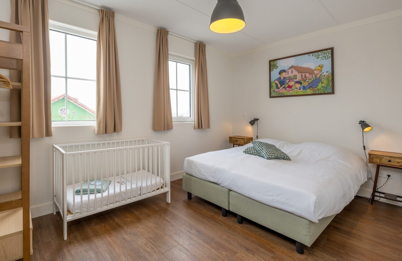 Groepsaccommodatie slaapkamer Familie Resort Molenwaard