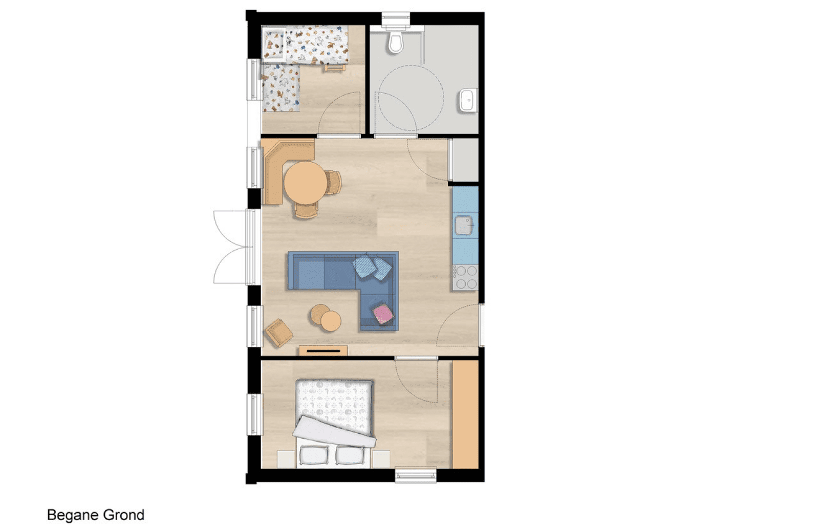 Hooimijt 4 personen plattegrond familie resort molenwaard