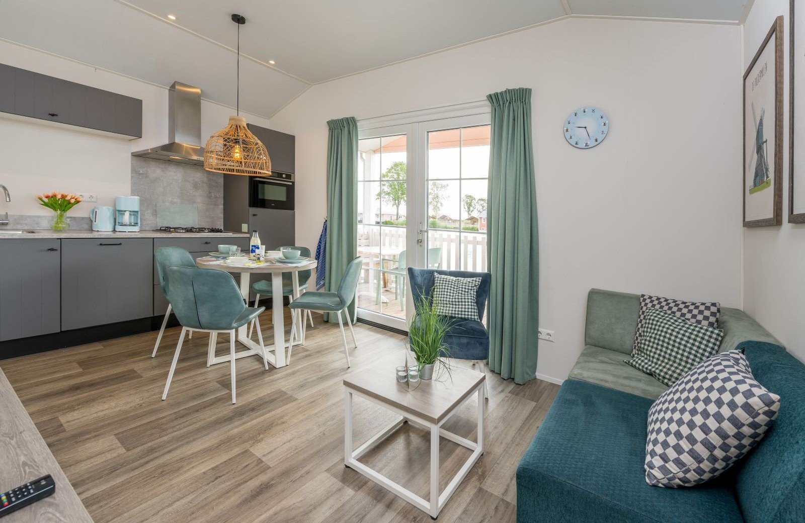 Kinderdijk cottage 4 personen leefruimte