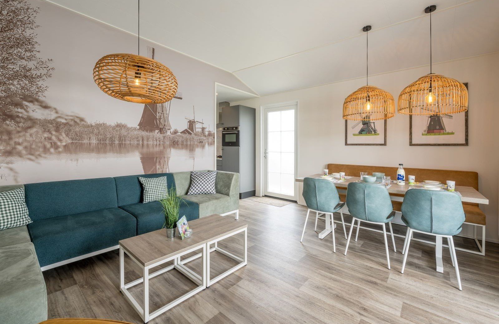 Kinderdijk cottage leefruimte