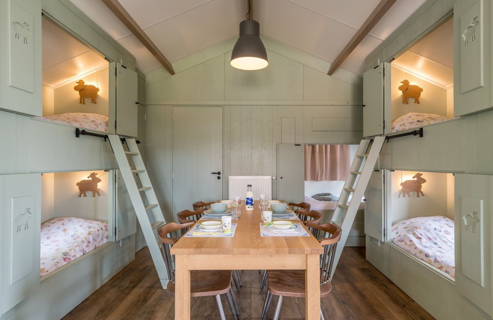 Mike en molly schaapskooitje leefruimte