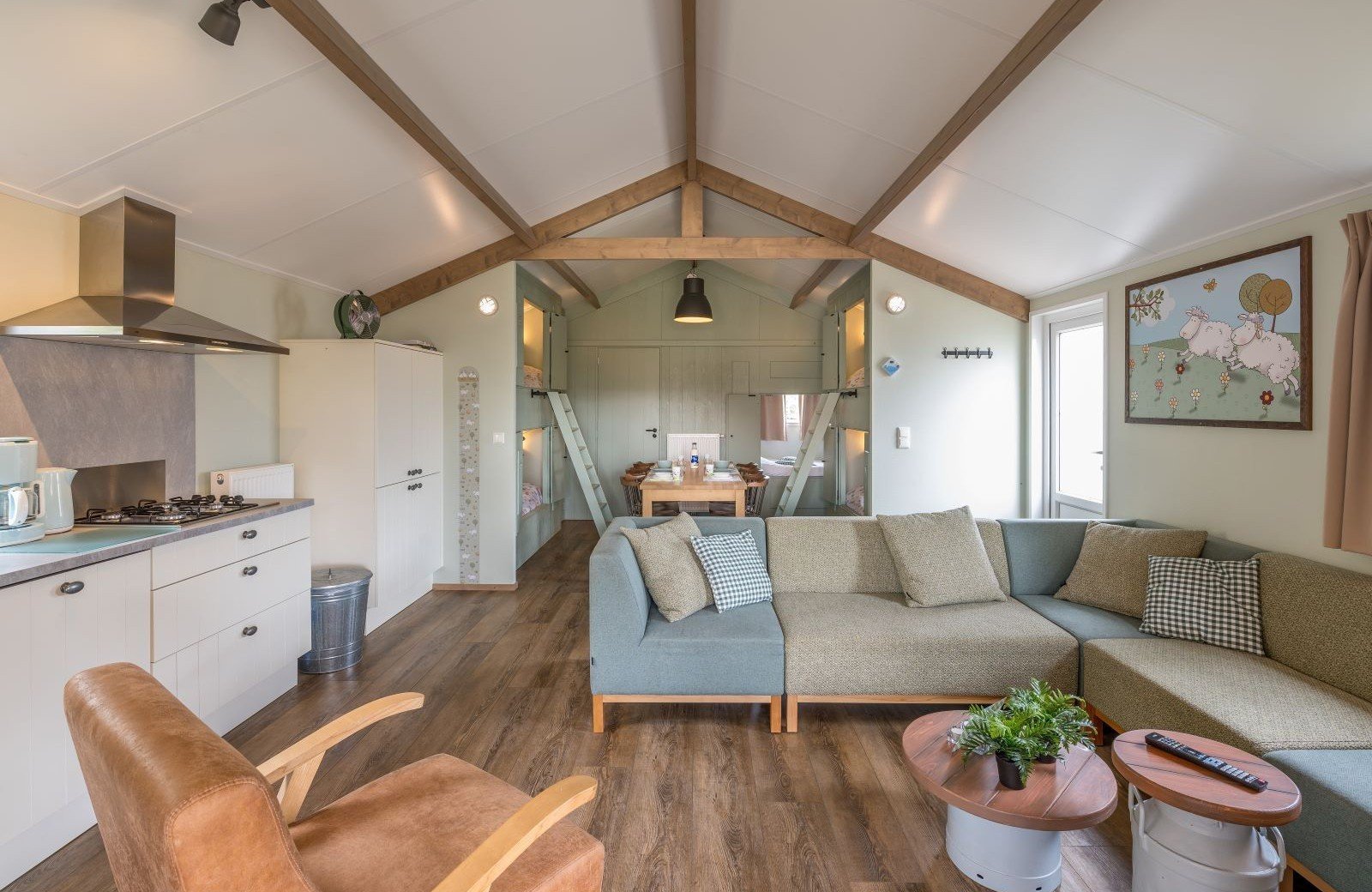 Mike en molly schaapskooitje leefruimte