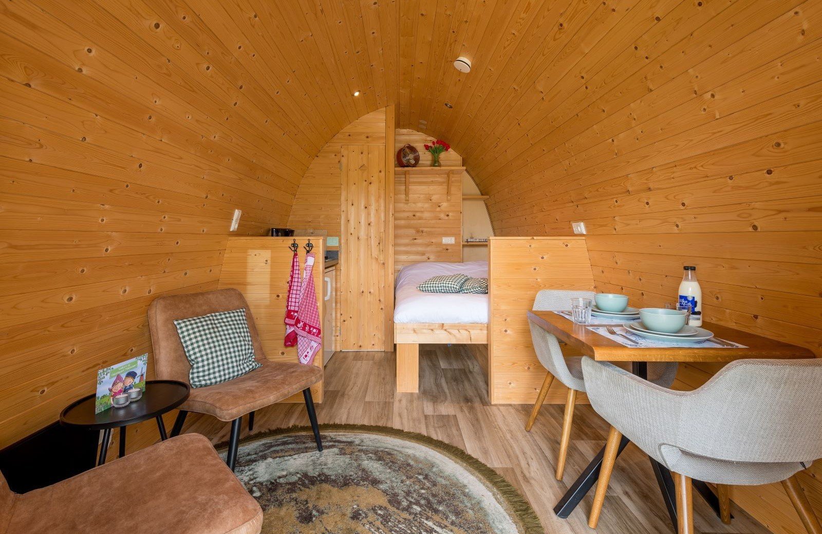 Polderlodge 2 personen leefruimte