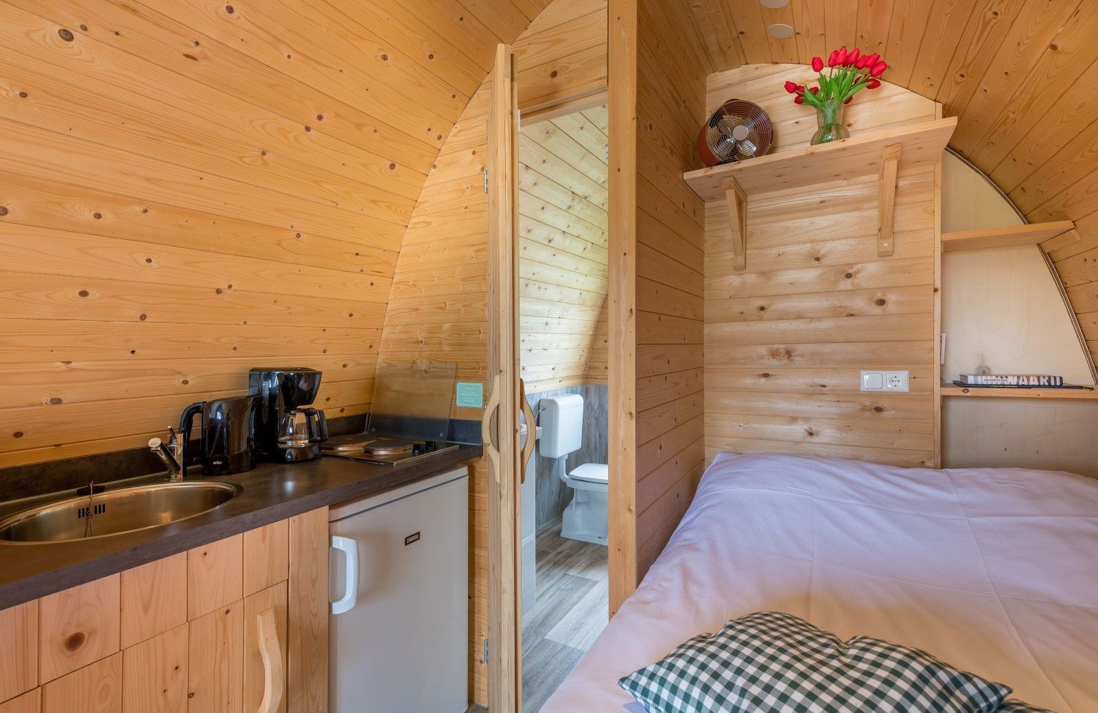 Polderlodge 2 personen bed