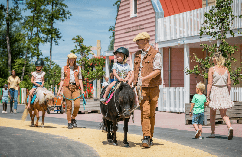Ponyrijden bij familie resort molenwaard