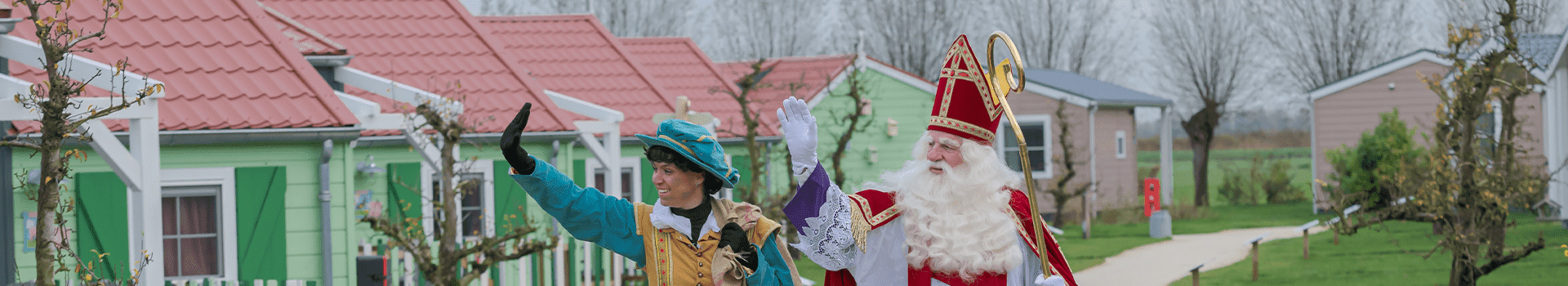 Sint en piet bij familie resort molenwaard